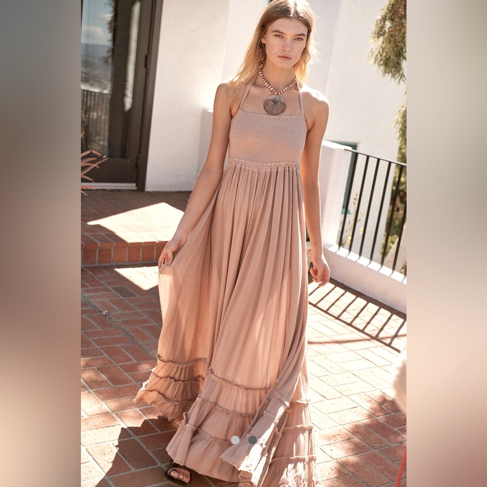 🏝️ BNWOT Free People Extratropical Maxi Dress- Size L 🏝️